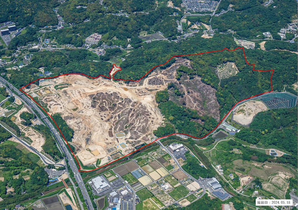 造成工事エリアの全景です。