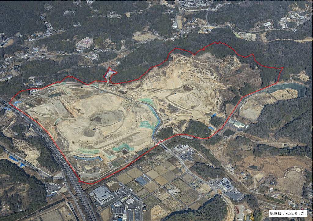 造成工事エリアの全景です。