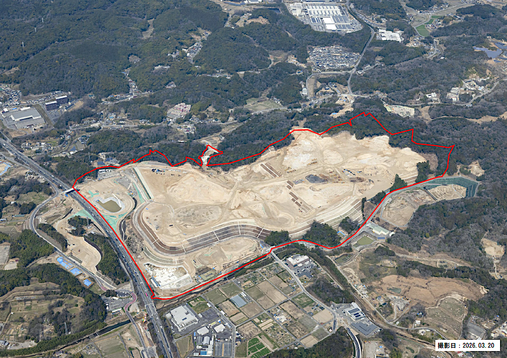 造成工事エリアの全景です。